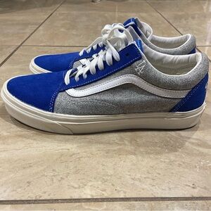 Vans Old Skool MLB Los Angeles Dodgers Size 9 Blue/Gray Wool Embroidered